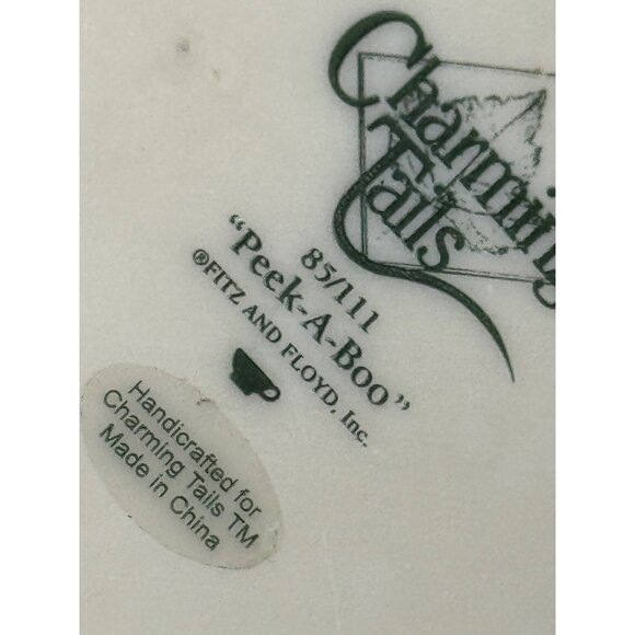 Fritz & Floyd Charming Tails "Peek-A-BOO!" Figurine  Collectible Autumn - Picture 7 of 8